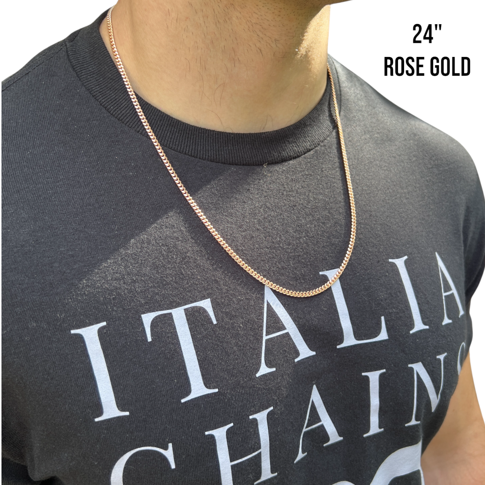 925 Sterling Silver 2.5mm Miami Cuban Chain Necklace