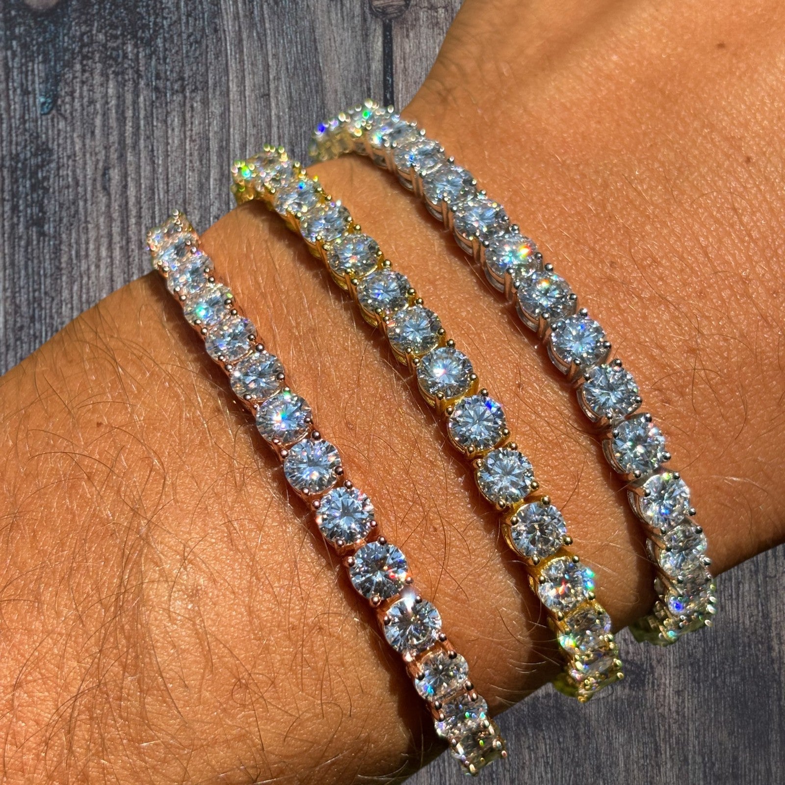 925 Sterling Silver 5mm Tennis Bracelet - CZ Or Moissanite