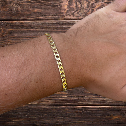 925 Sterling Silver 5mm Curb Bracelet