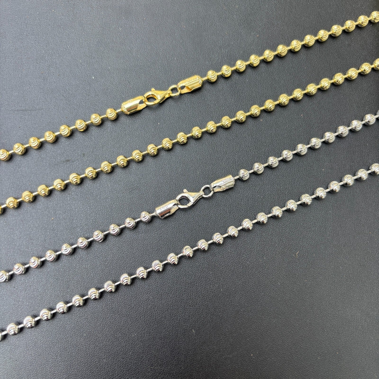 925 Sterling Silver 5mm Bead Chain Necklace