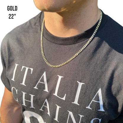 925 Sterling Silver 5mm Curb Chain Necklace