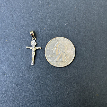 925 Sterling Silver Crucifix Cross Pendant - Small