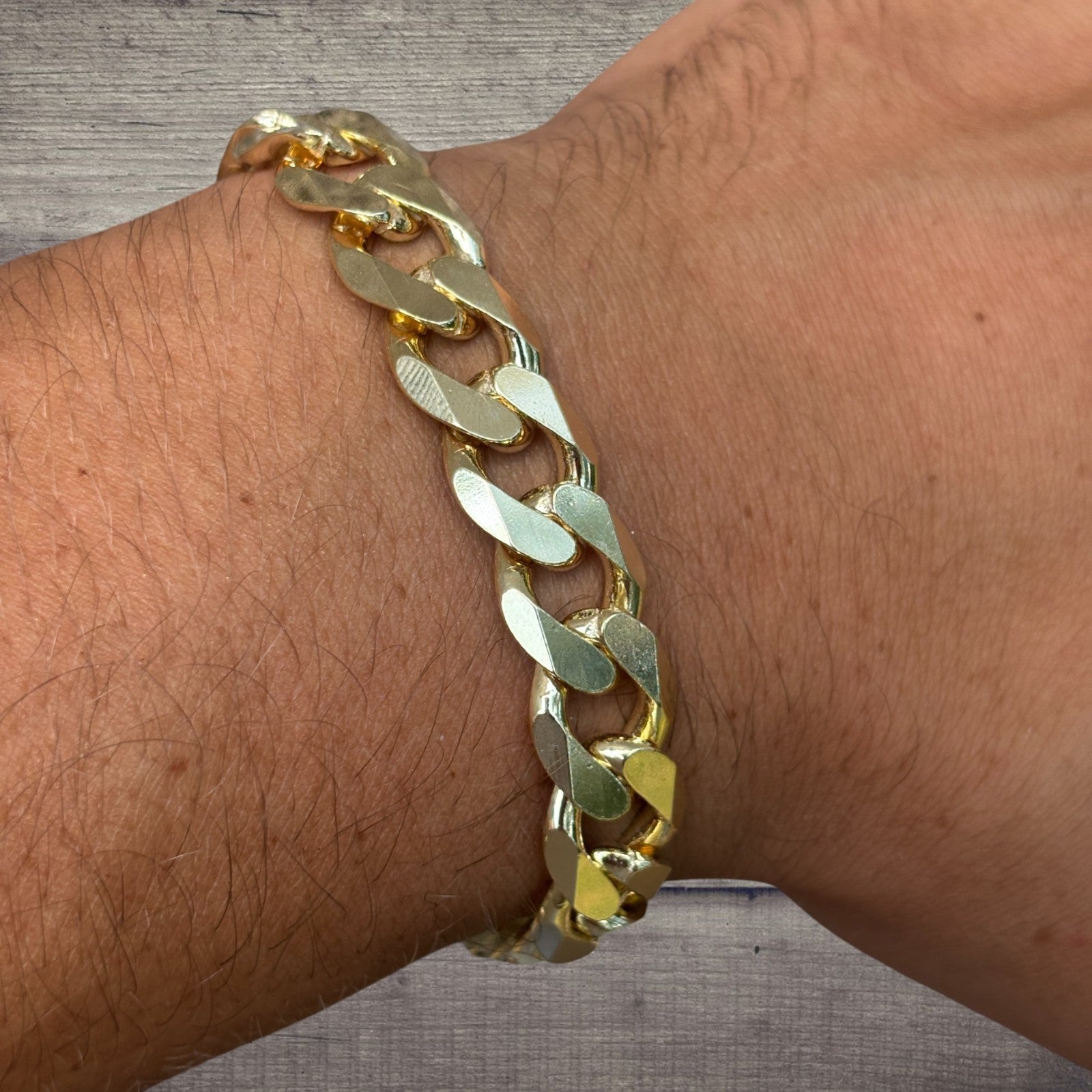 925 Sterling Silver 12mm Curb Bracelet