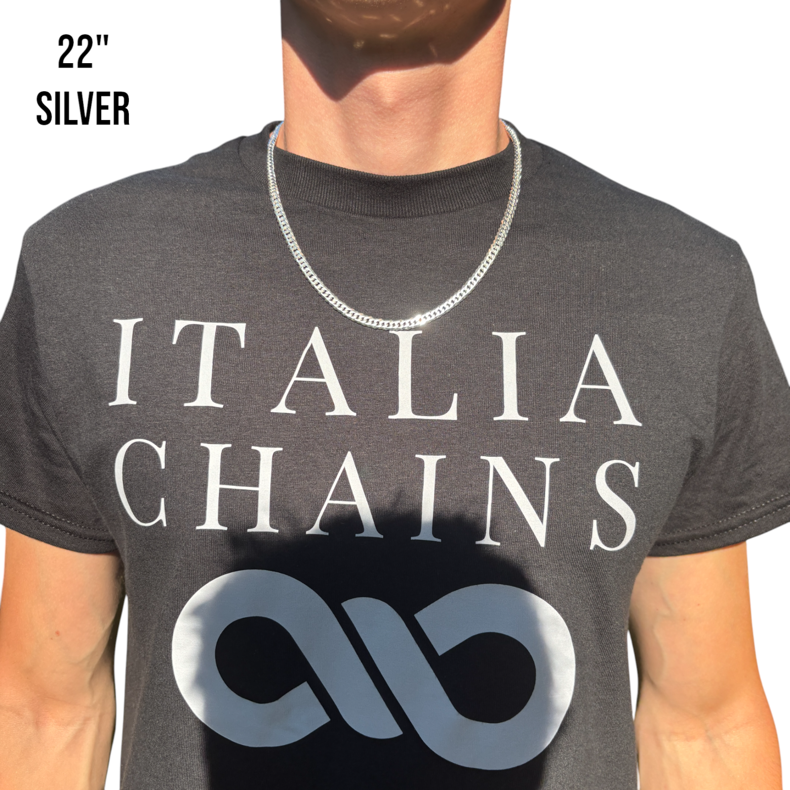 925 Sterling Silver 8mm Double Curb Chain Necklace