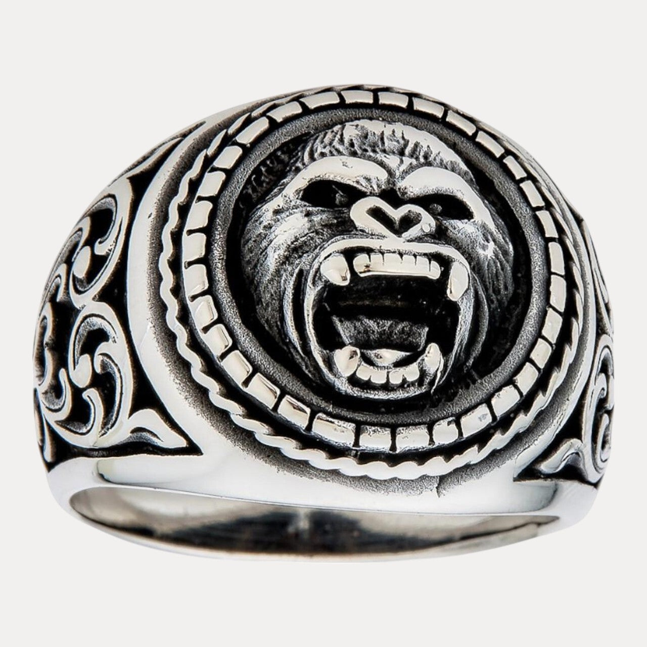 925 Sterling Silver Gorilla Ring