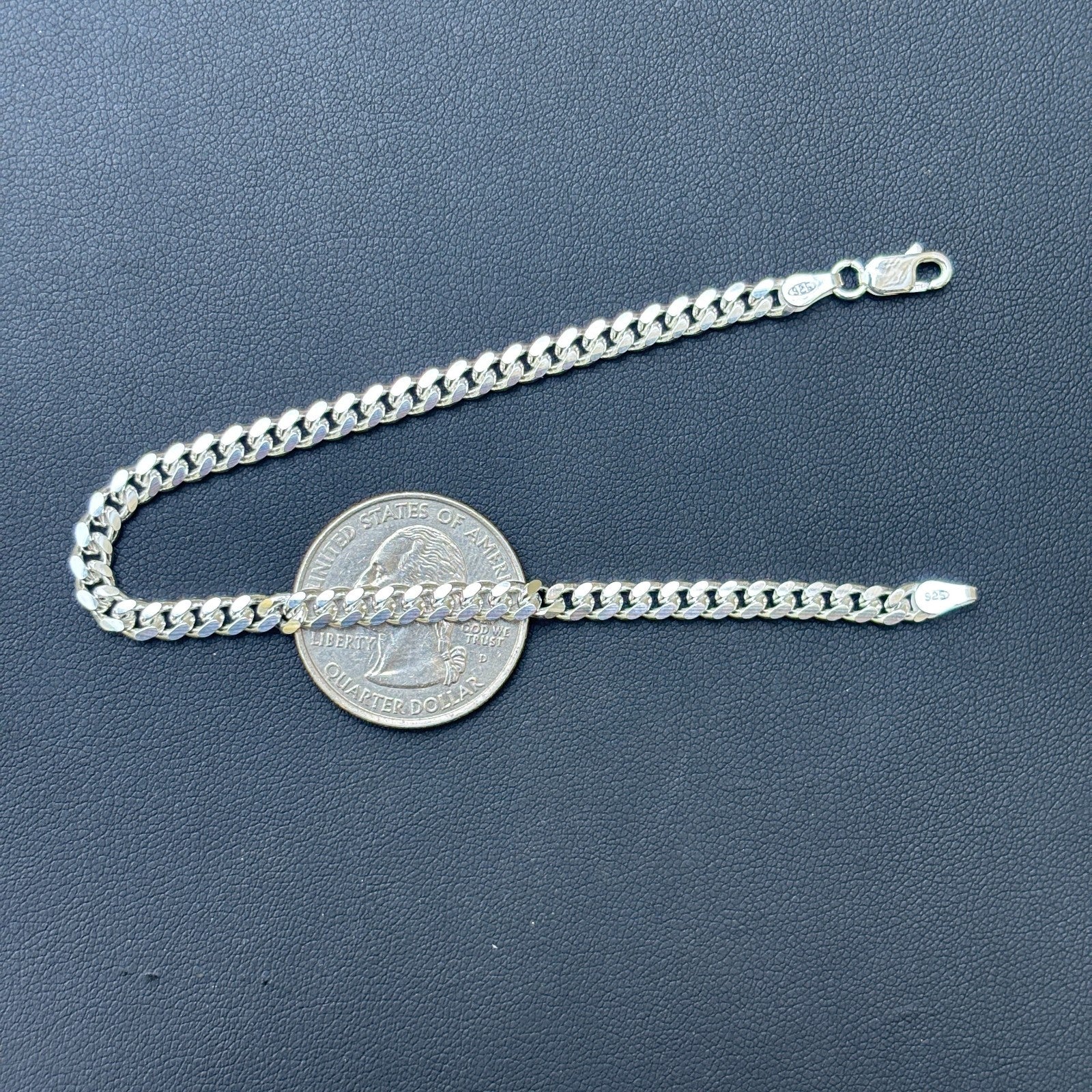 925 Sterling Silver 4mm Miami Cuban Bracelet