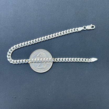 925 Sterling Silver 4mm Miami Cuban Bracelet