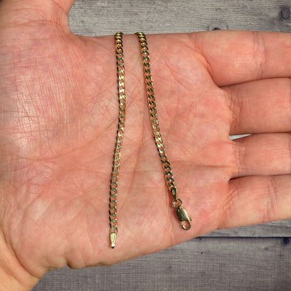 925 Sterling Silver 3mm Curb Bracelet