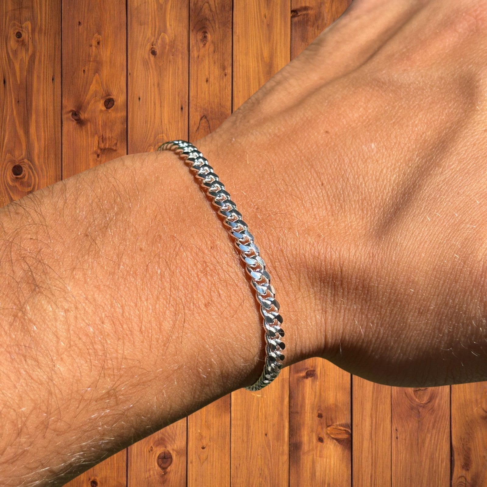 925 Sterling Silver 4mm Miami Cuban Bracelet