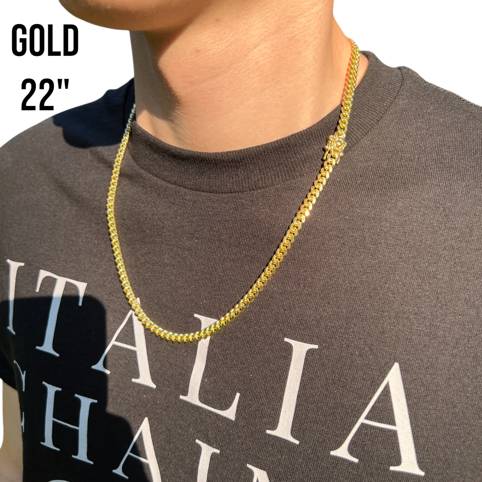 925 Sterling Silver 5mm Miami Cuban W. Box Clasp Chain Necklace