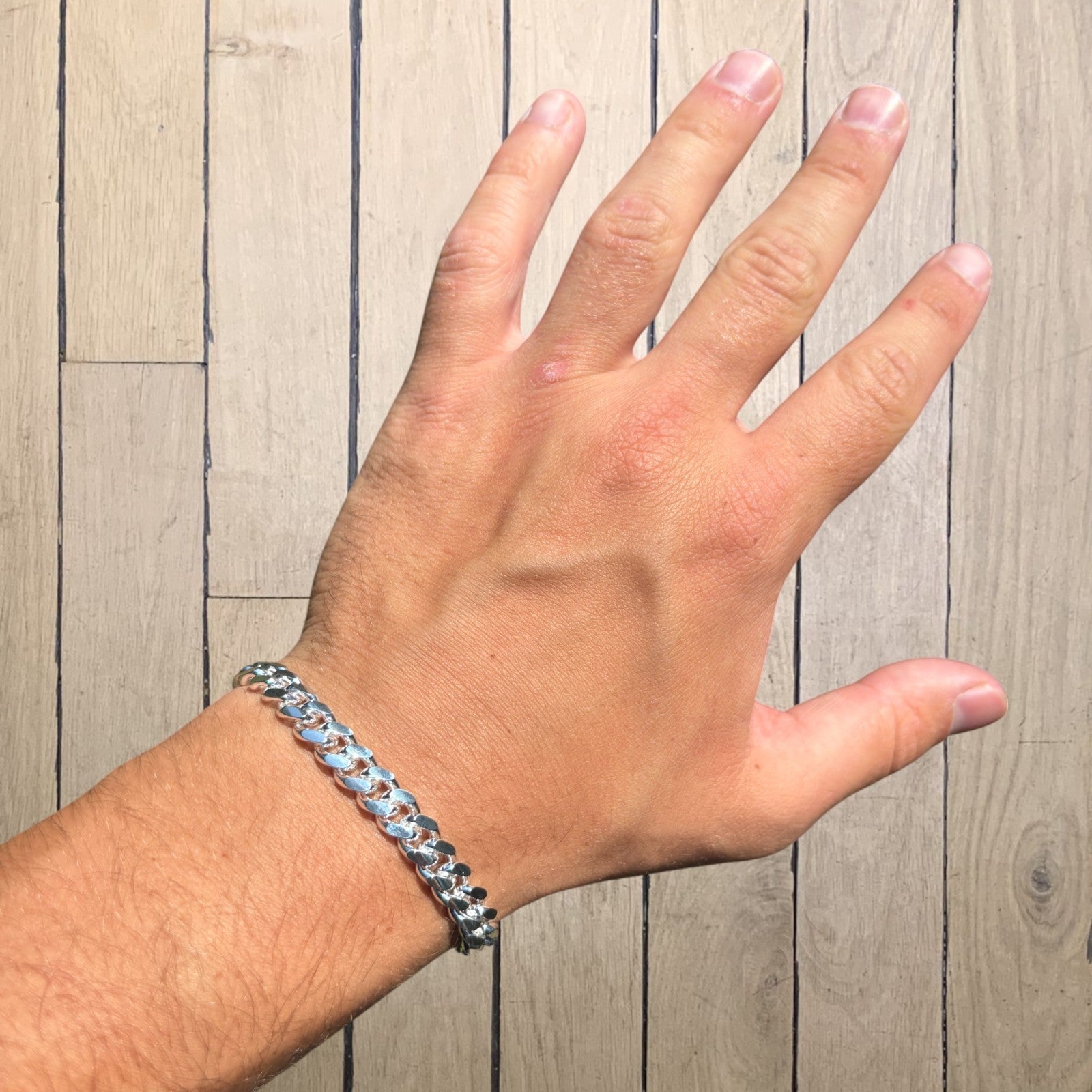 925 Sterling Silver 8mm Miami Cuban Bracelet