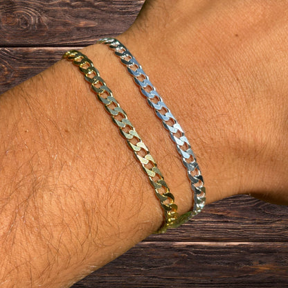 925 Sterling Silver 5mm Curb Bracelet
