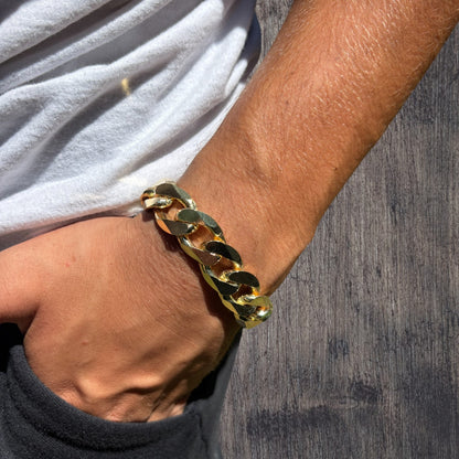 925 Sterling Silver 16mm Curb Bracelet