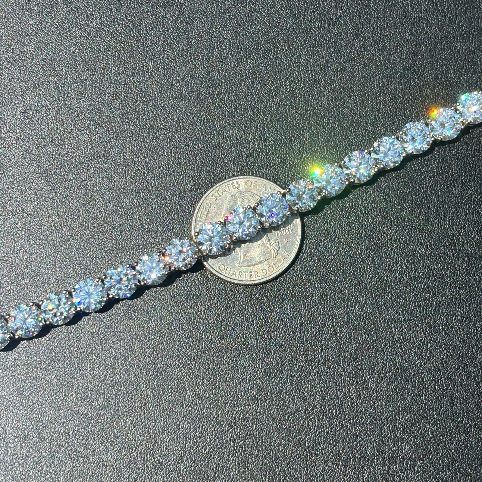 925 Sterling Silver 7mm Tennis Bracelet - CZ Or Moissanite