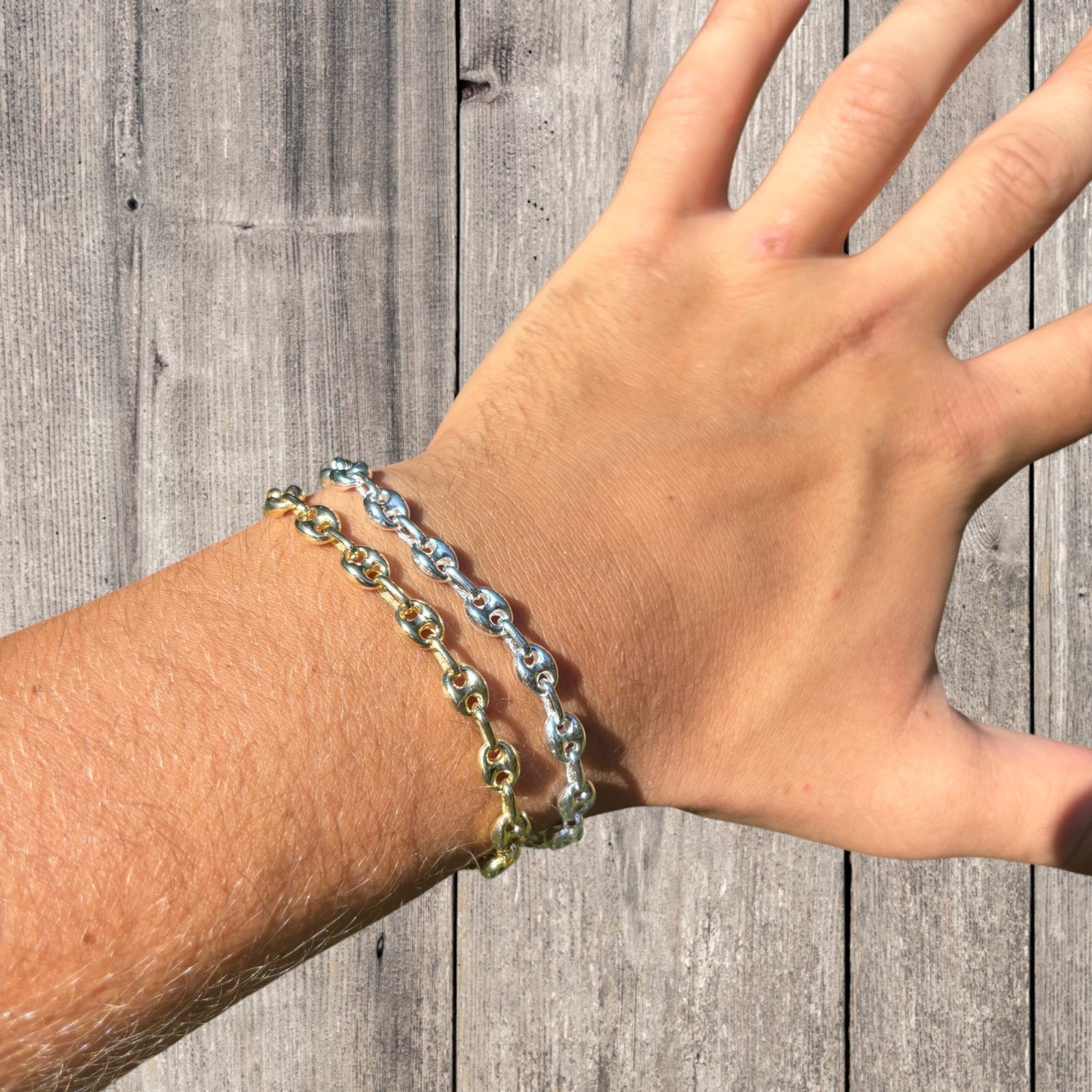 925 Sterling Silver 6mm Puffed Gucci Bracelet