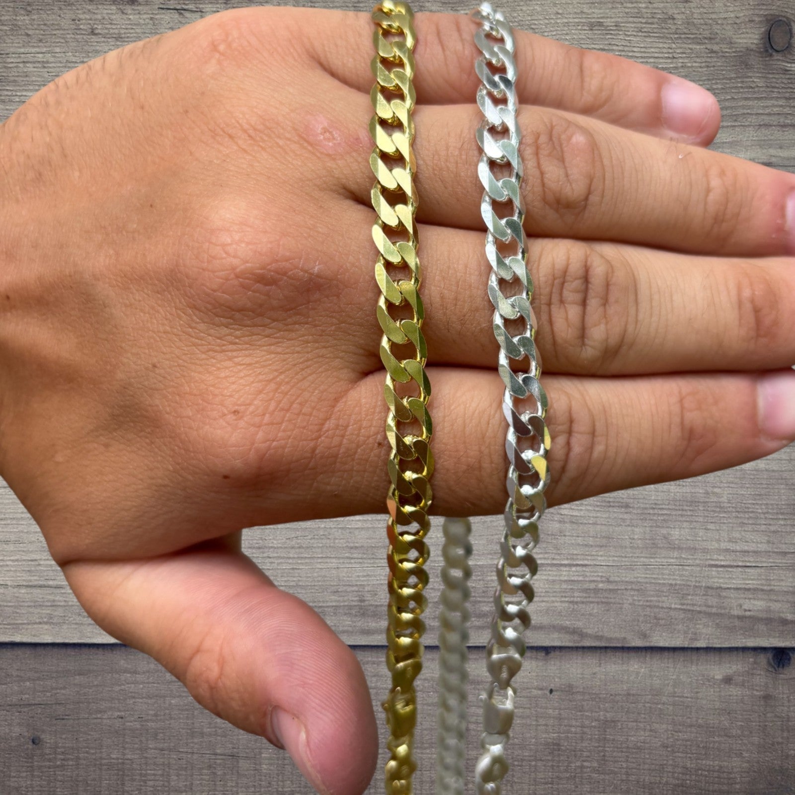 925 Sterling Silver 7mm Curb Chain Necklace