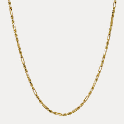 925 Sterling Silver 4mm Figarope Milano Chain Necklace