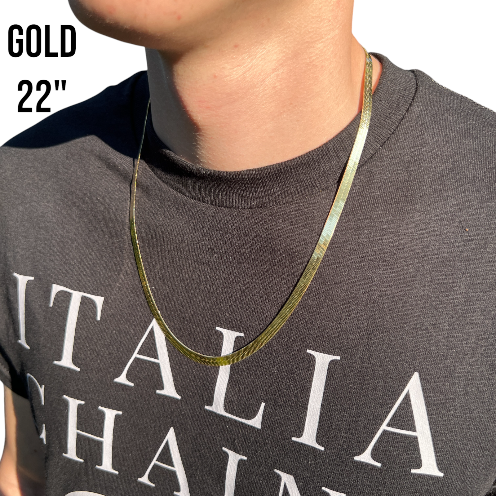 925 Sterling Silver 6mm Herringbone Chain Necklace