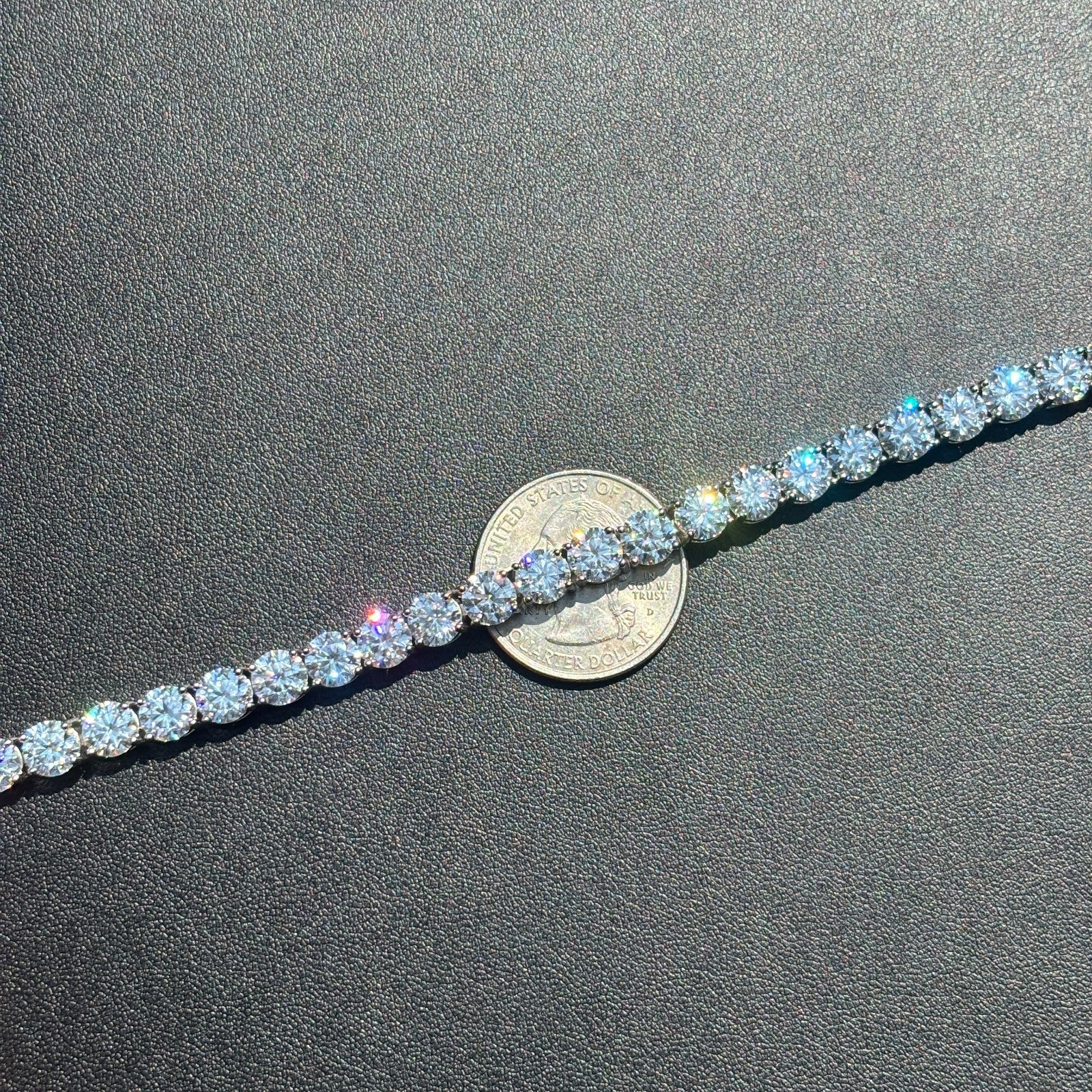 925 Sterling Silver 6mm Tennis Bracelet - CZ Or Moissanite