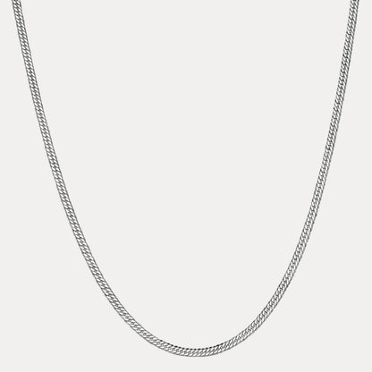 925 Sterling Silver 3.5mm Double Curb Chain Necklace