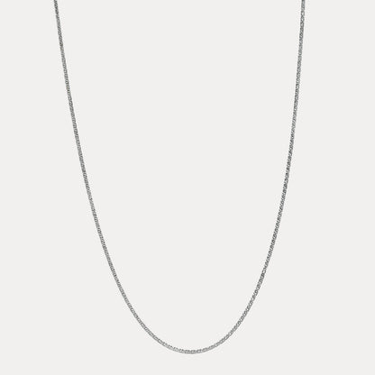 925 Sterling Silver 2.5mm Tiger Eye Chain Necklace