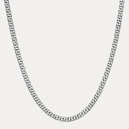 925 Sterling Silver 6mm Dollar Chain Necklace