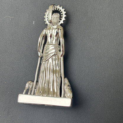 925 Sterling Silver St Lazarus San Lazaro Pendant - Large