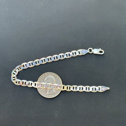 925 Sterling Silver 5mm Mariner Bracelet