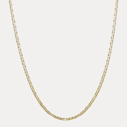 925 Sterling Silver 4mm Mariner Chain Necklace