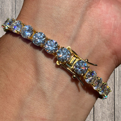 925 Sterling Silver 7mm Tennis Bracelet - CZ Or Moissanite