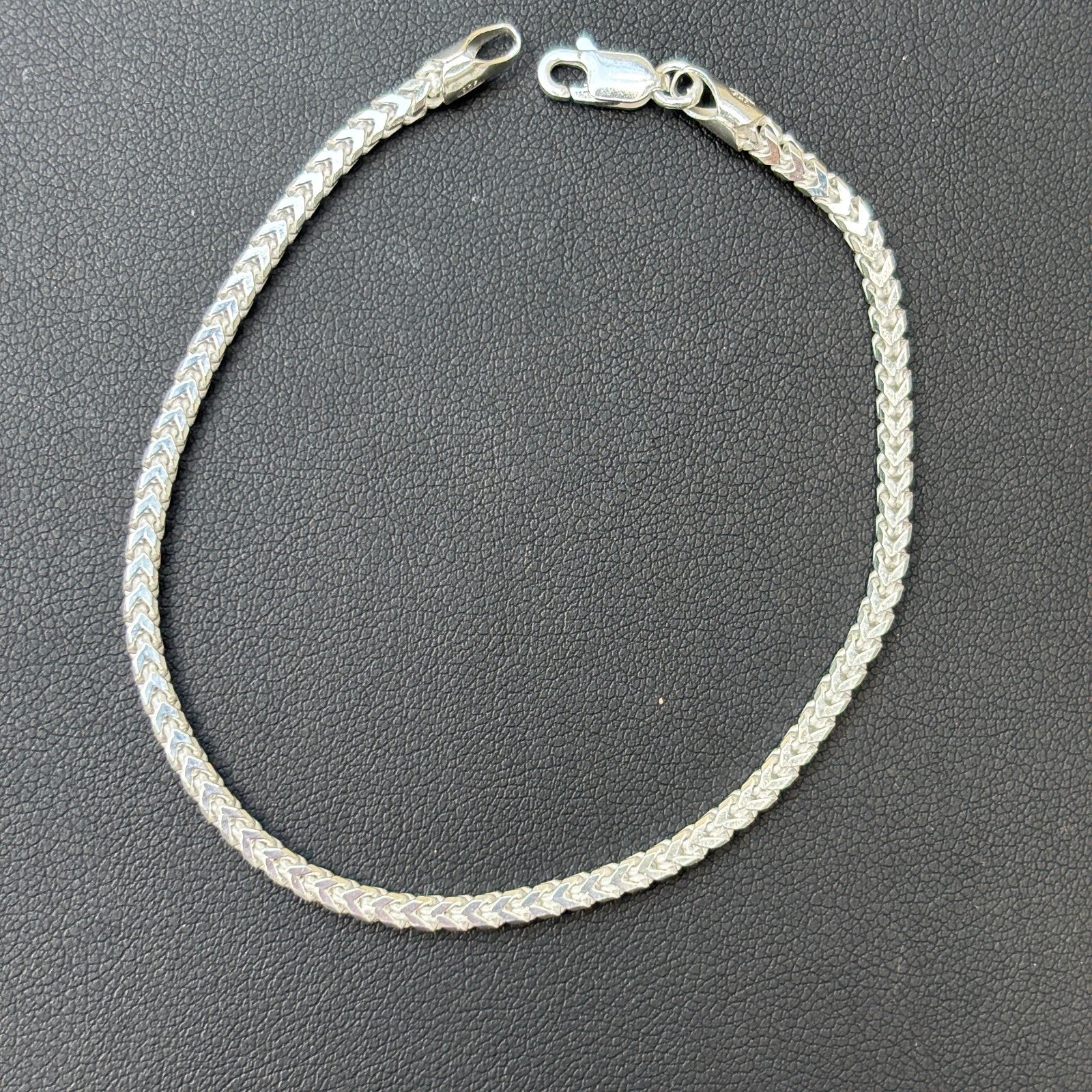 925 Sterling Silver 2.5mm Franco Bracelet