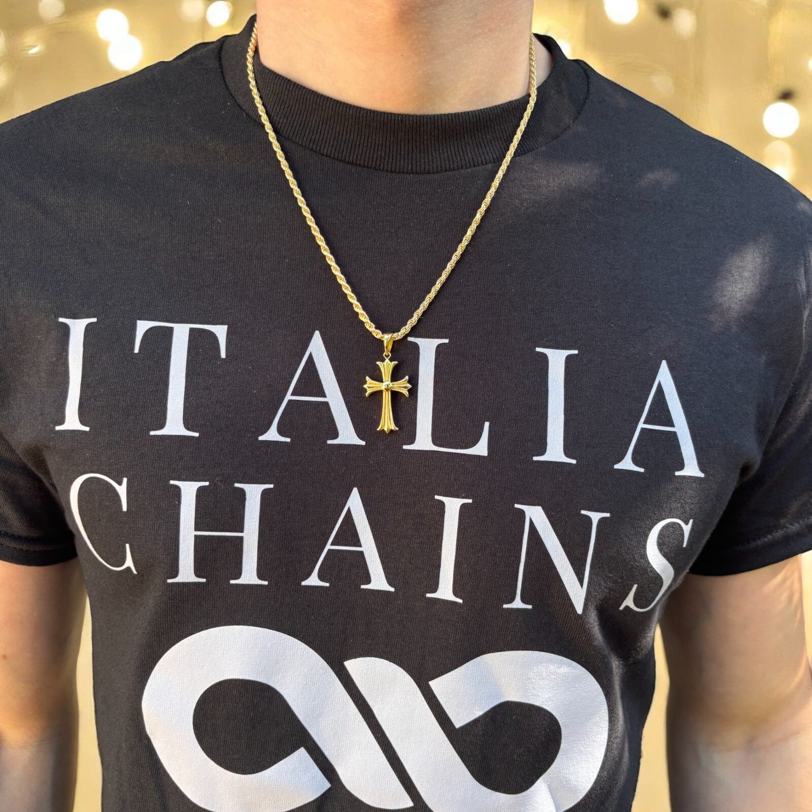 925 Sterling Silver Cross Hearts Pendant - Medium