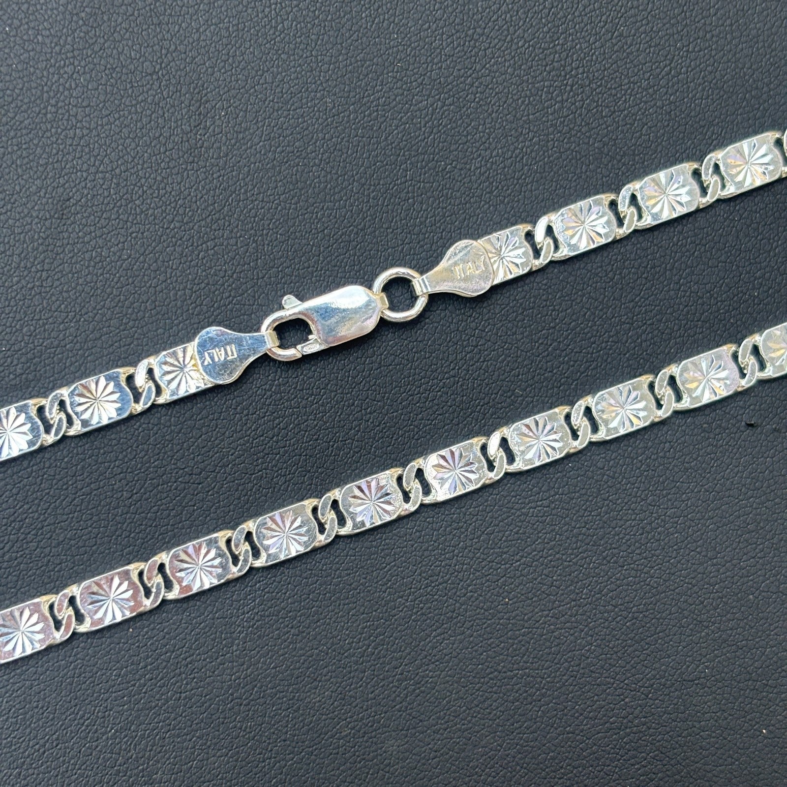 925 Sterling Silver 5mm Valentino Chain Necklace