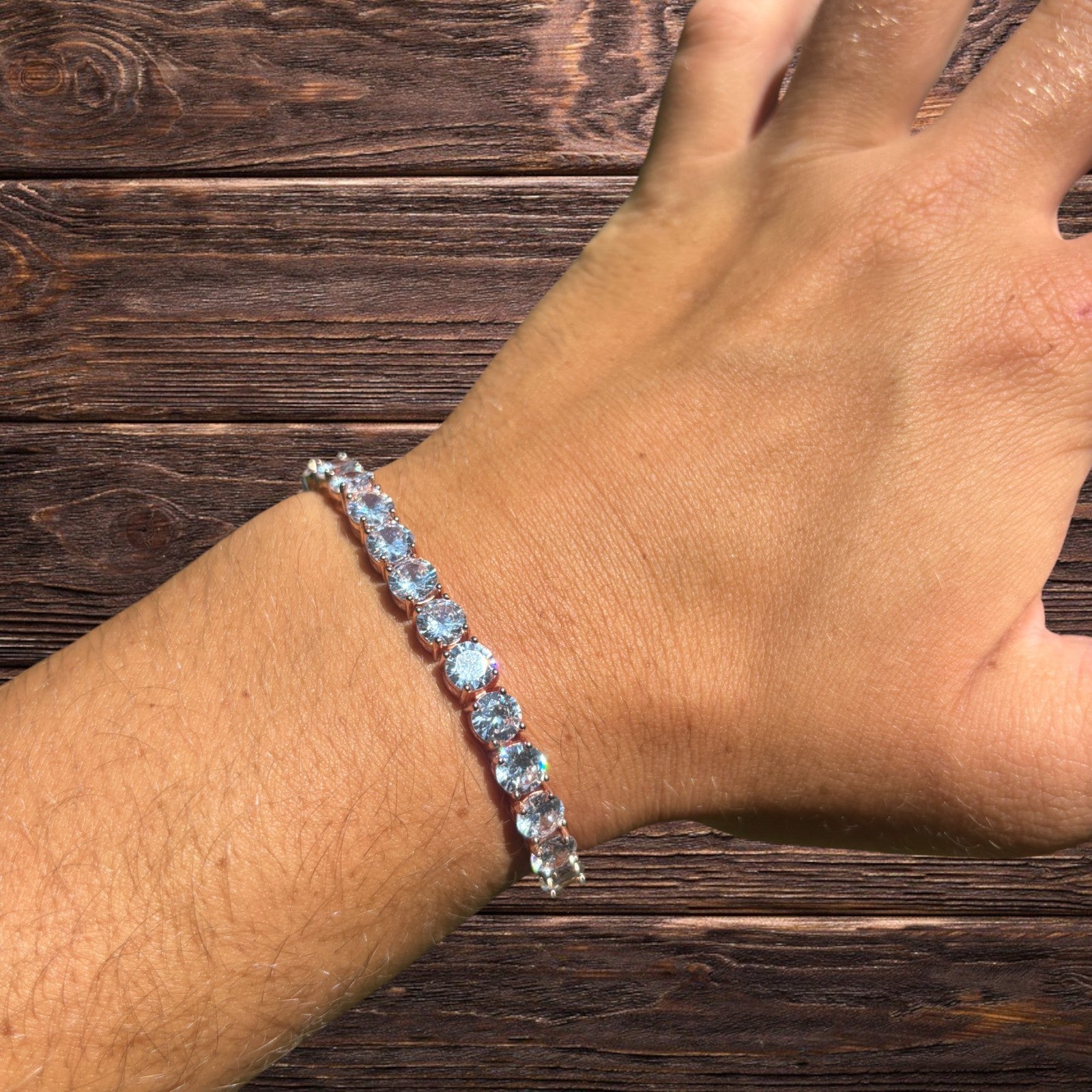 925 Sterling Silver 6mm Tennis Bracelet - CZ Or Moissanite