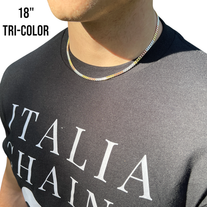 925 Sterling Silver 4mm Miami Cuban Chain Necklace