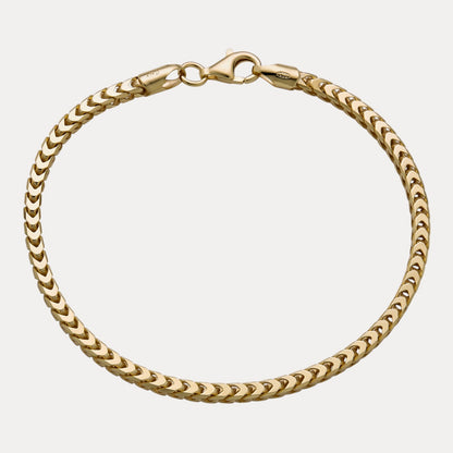 925 Sterling Silver 3mm Franco Bracelet