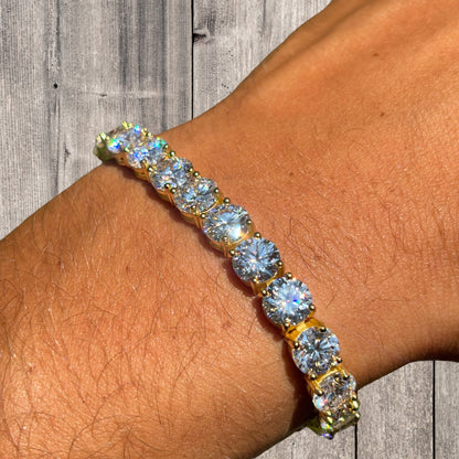925 Sterling Silver 7mm Tennis Bracelet - CZ Or Moissanite
