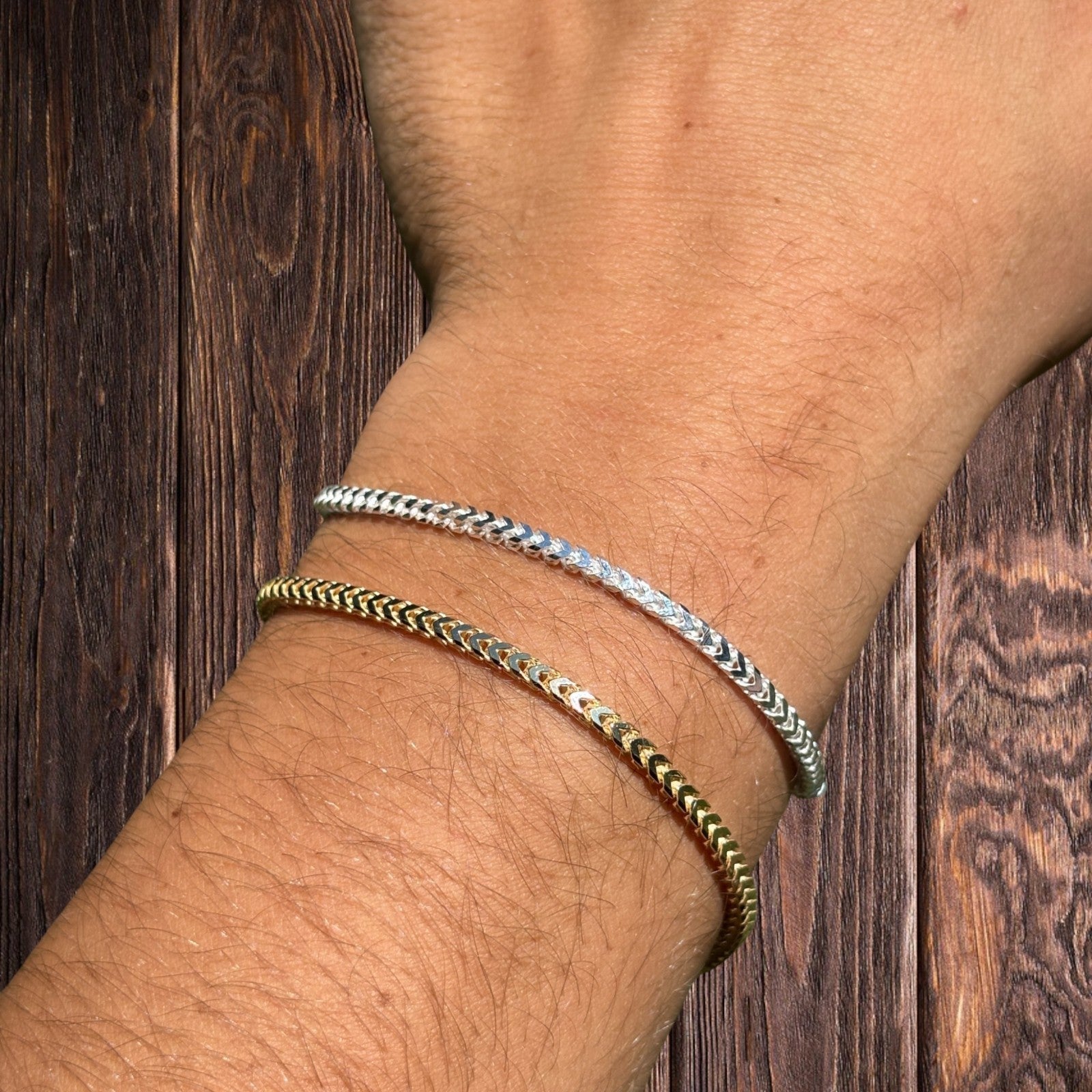 925 Sterling Silver 2.5mm Franco Bracelet