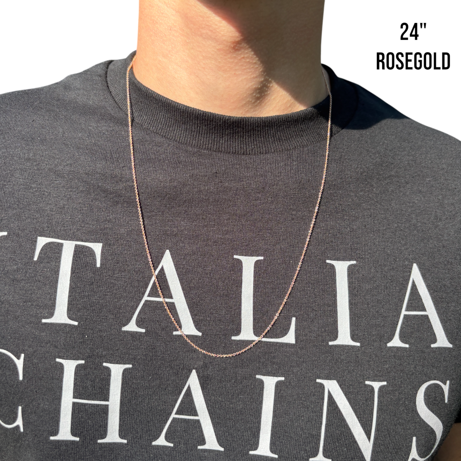 925 Sterling Silver 1mm Cable Chain Necklace