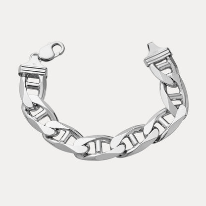 925 Sterling Silver 16mm Mariner Bracelet
