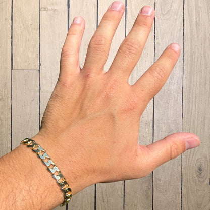 925 Sterling Silver 8mm Curb Bracelet