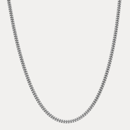 925 Sterling Silver 5mm Diamond Cut Miami Cuban Chain Necklace