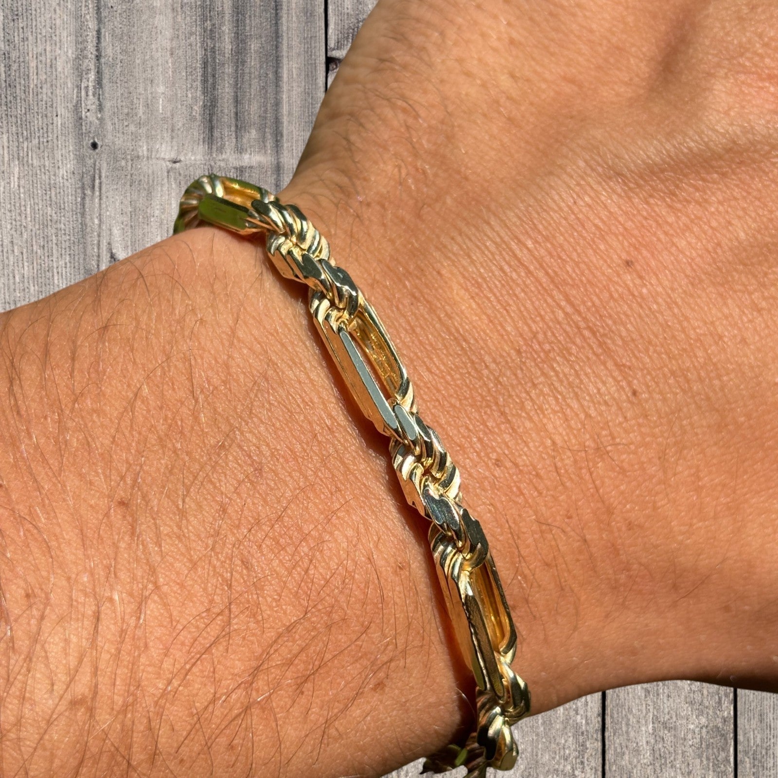 925 Sterling Silver 6mm Figarope Milano Bracelet