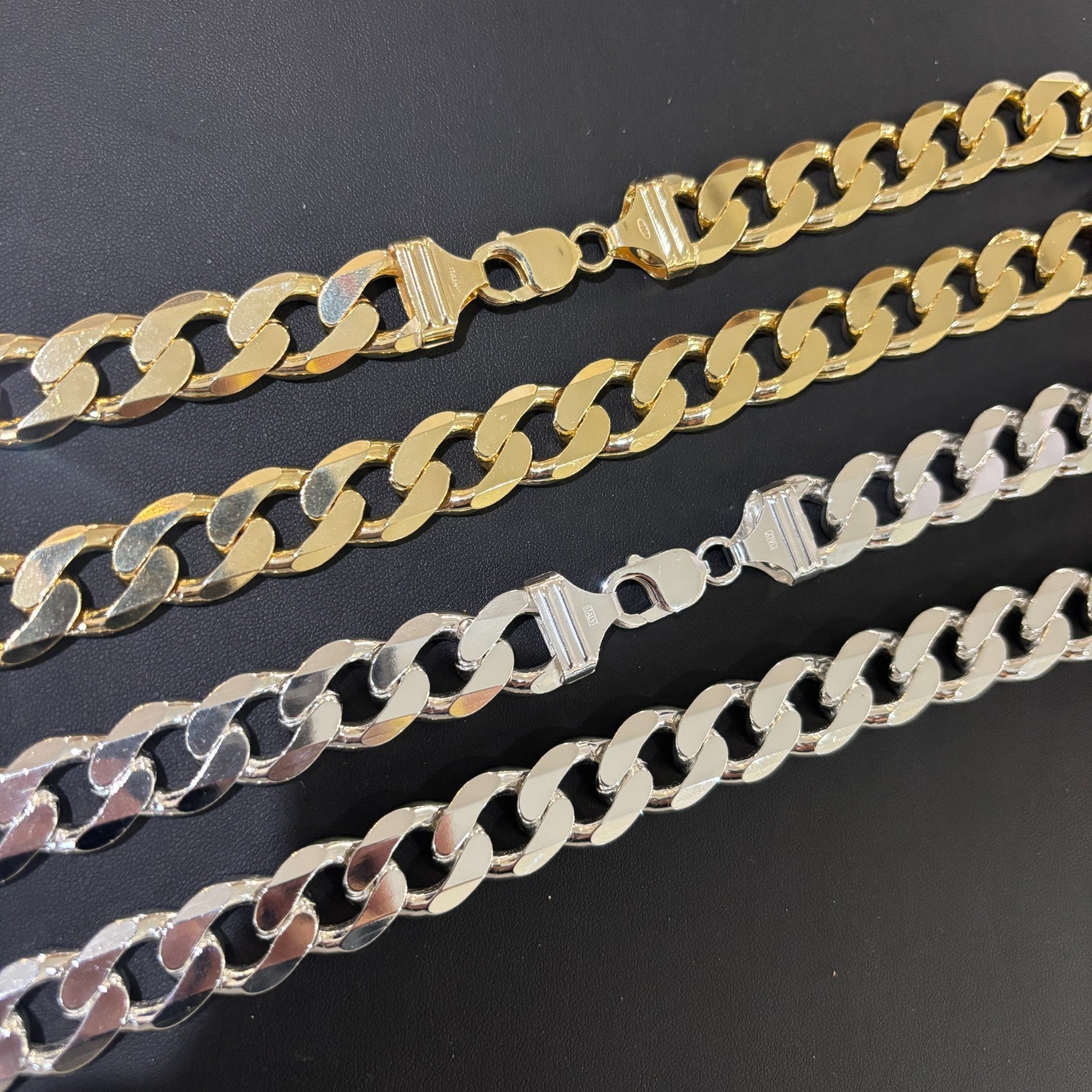 925 Sterling Silver 15mm Curb Chain Necklace