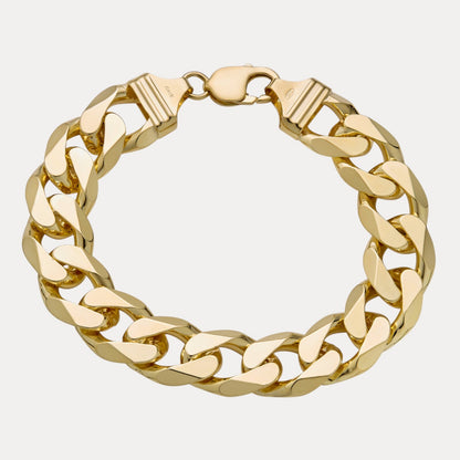 925 Sterling Silver 16mm Curb Bracelet