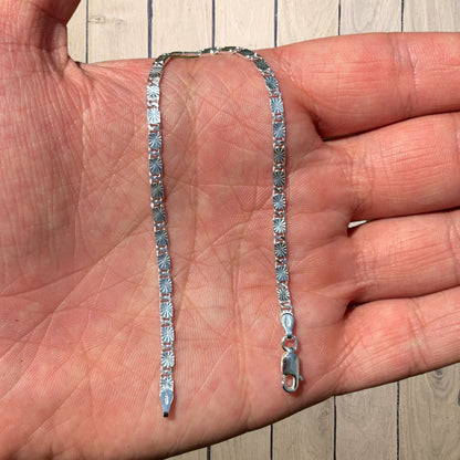 925 Sterling Silver 3mm Valentino Bracelet