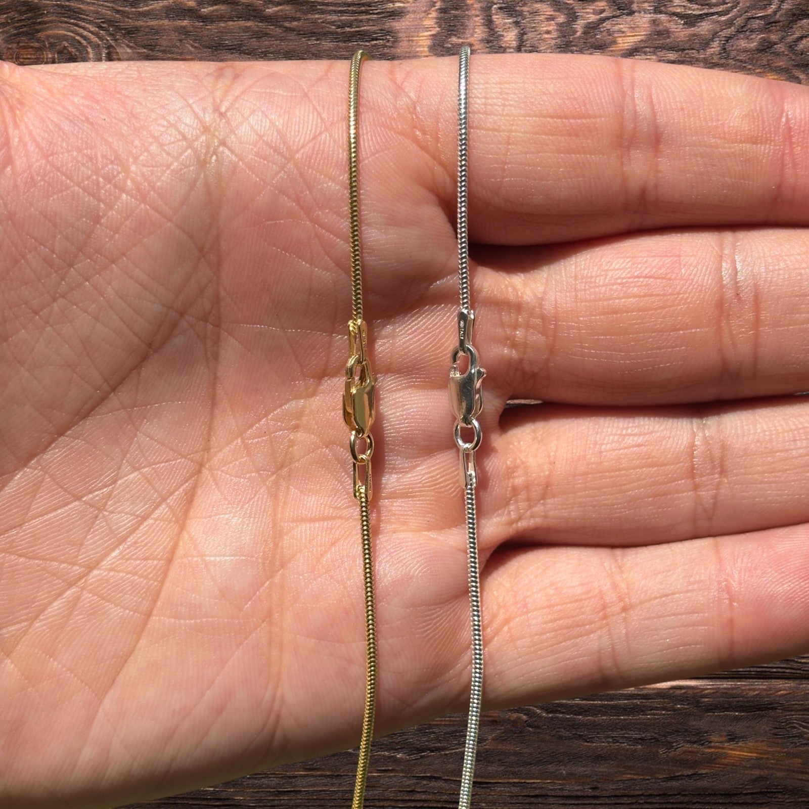 925 Sterling Silver 1.5mm Snake Chain Necklace