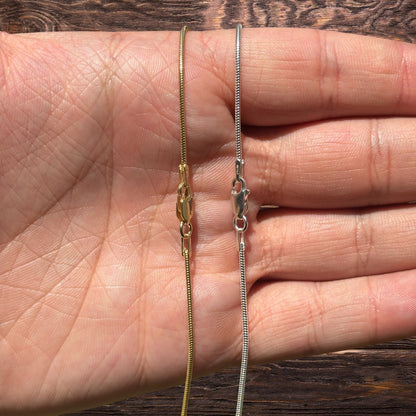 925 Sterling Silver 1.5mm Snake Chain Necklace