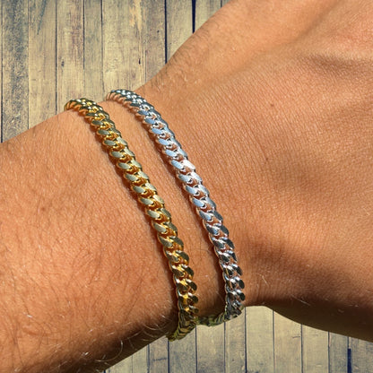 925 Sterling Silver 5mm Miami Cuban Bracelet