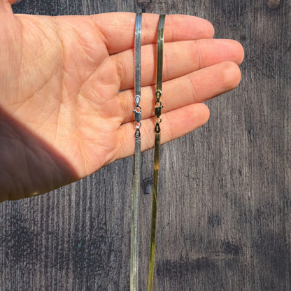 925 Sterling Silver 3.5mm Herringbone Chain Necklace